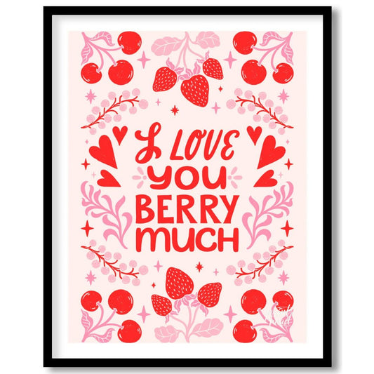 This charming digital illustration conveys a sweet message of affection with the phrase "I Love You… for abode