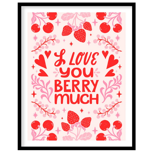 This charming digital illustration conveys a sweet message of affection with the phrase "I Love You… for abode
