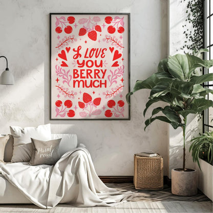 Berry Much Love Painting available online at Paintroad showing affection anniversary and art