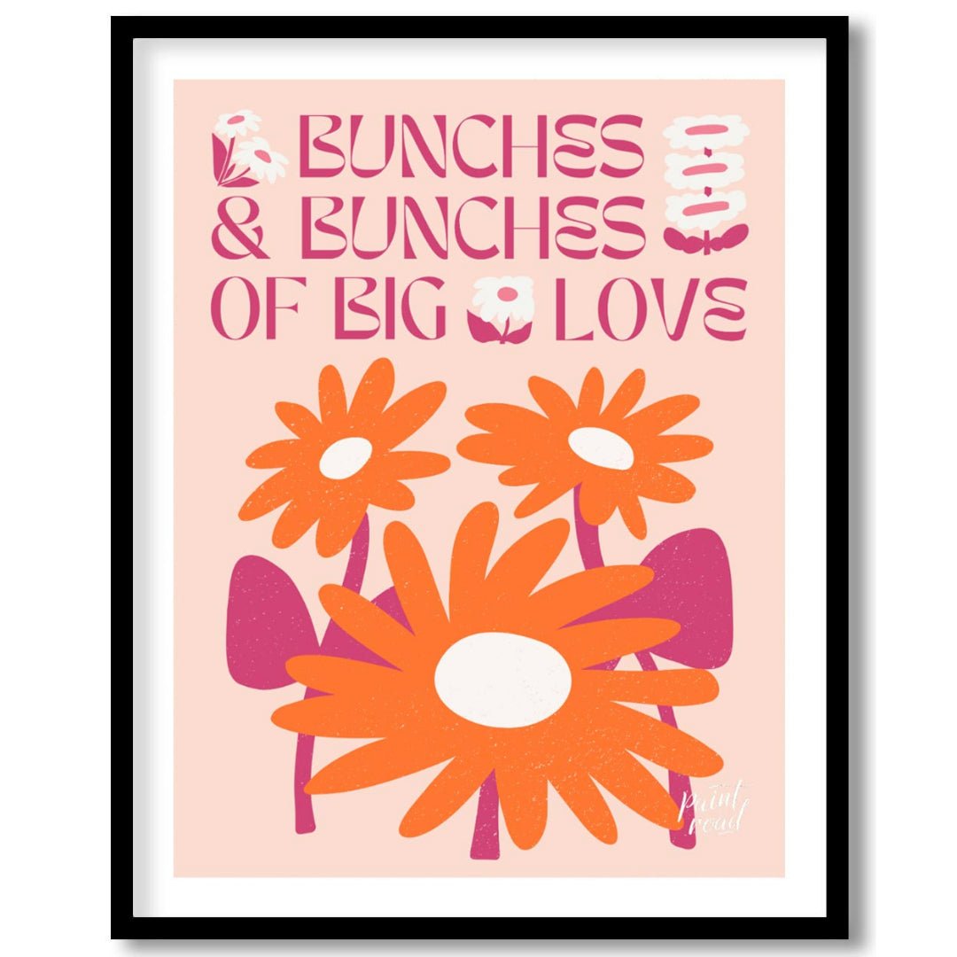 This charming digital illustration features two vibrant orange flowers with white centers, nestled … for lovely house