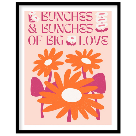 This charming digital illustration features two vibrant orange flowers with white centers, nestled … for lovely house