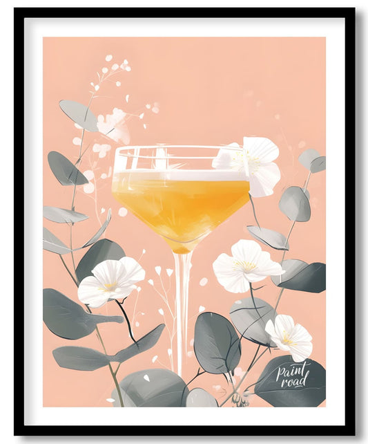 Bloom Cocktail Painting available online at Paint Road for only Bloom Cocktail showing aesthetic art and bar