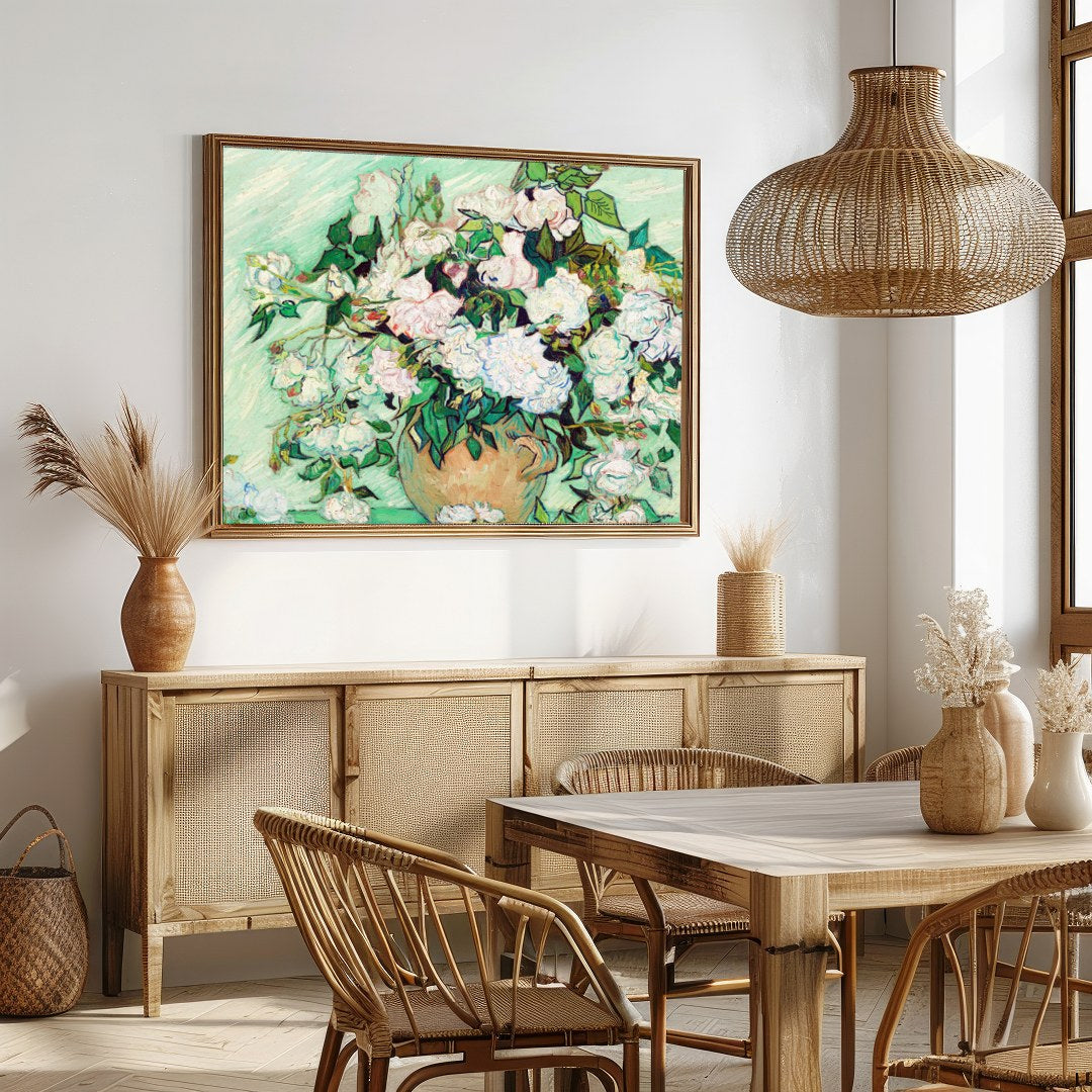 Experience the timeless beauty of this exquisite floral arrangement. Rich in texture and depth, for Dining