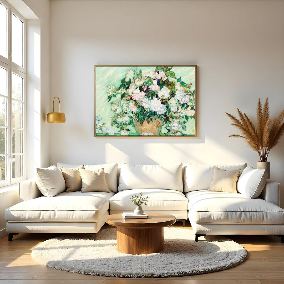 Experience the timeless beauty of this exquisite floral arrangement. Rich in texture and depth, for Living Room