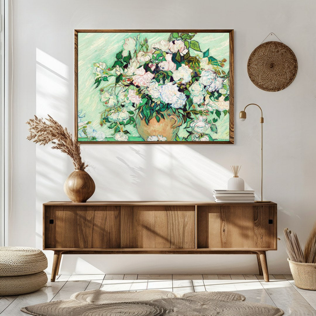 Experience the timeless beauty of this exquisite floral arrangement. Rich in texture and depth, for Sitting Area