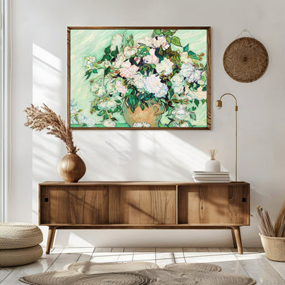 Experience the timeless beauty of this exquisite floral arrangement. Rich in texture and depth, for Sitting Area