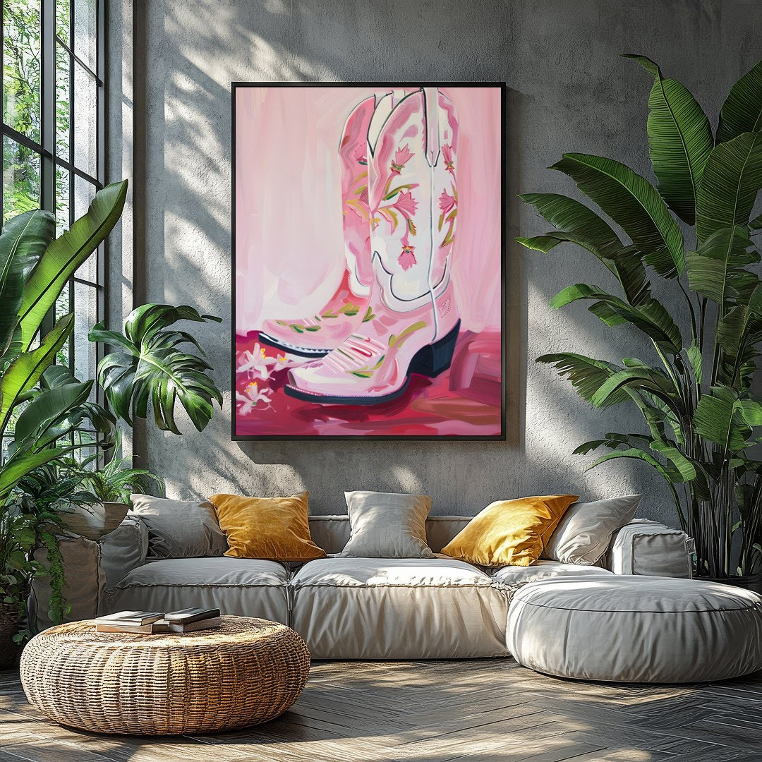 This vibrant artwork captures the spirit of the West with a modern twist, featuring elegantly for Balcony