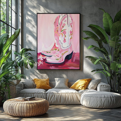 This vibrant artwork captures the spirit of the West with a modern twist, featuring elegantly for Balcony