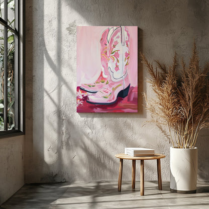 This vibrant artwork captures the spirit of the West with a modern twist, featuring elegantly for Entrance