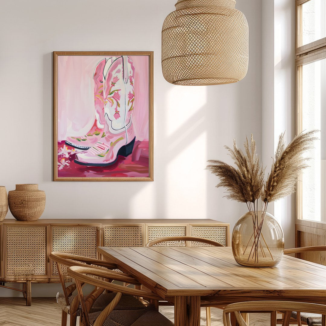 This vibrant artwork captures the spirit of the West with a modern twist, featuring elegantly for Extra Kitchen