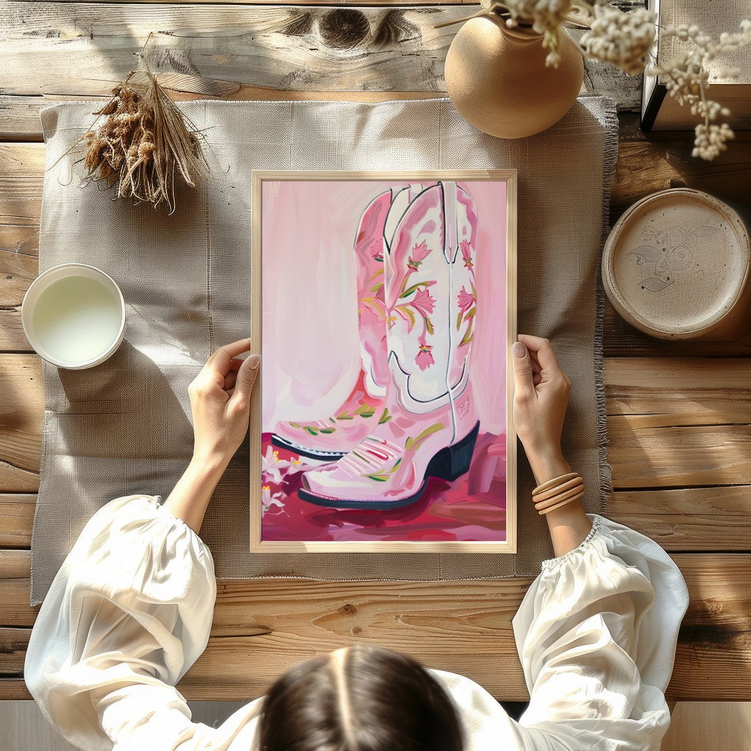 This vibrant artwork captures the spirit of the West with a modern twist, featuring elegantly for Kitchen