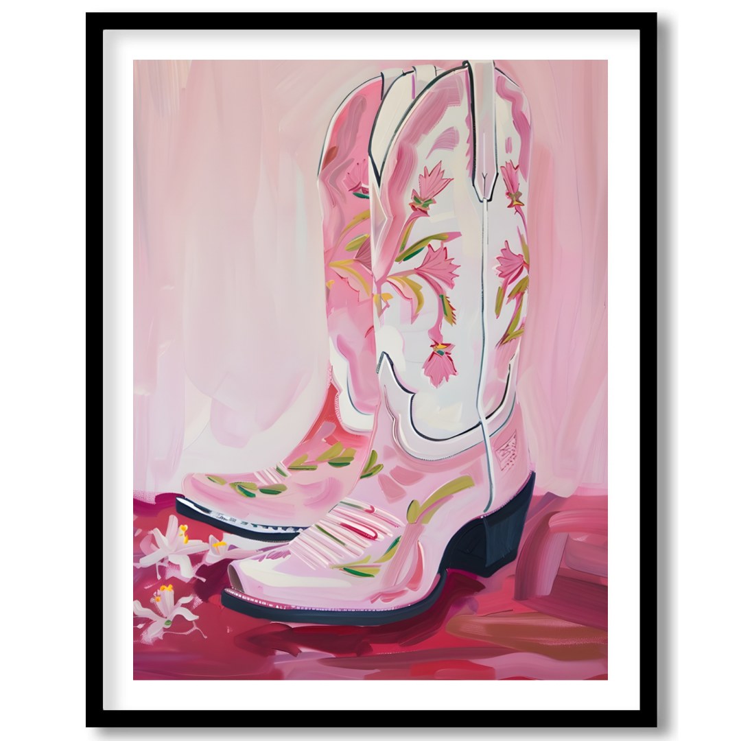This vibrant artwork captures the spirit of the West with a modern twist, featuring elegantly for residence