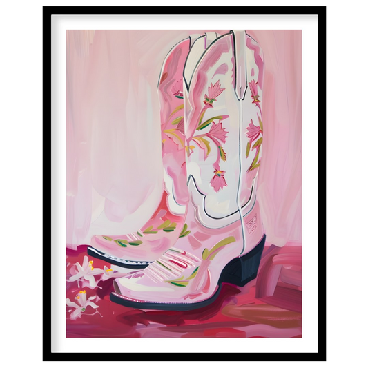 This vibrant artwork captures the spirit of the West with a modern twist, featuring elegantly for residence