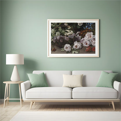 Immerse yourself in the timeless beauty of classic floral arrangements captured in this exquisite for Hall