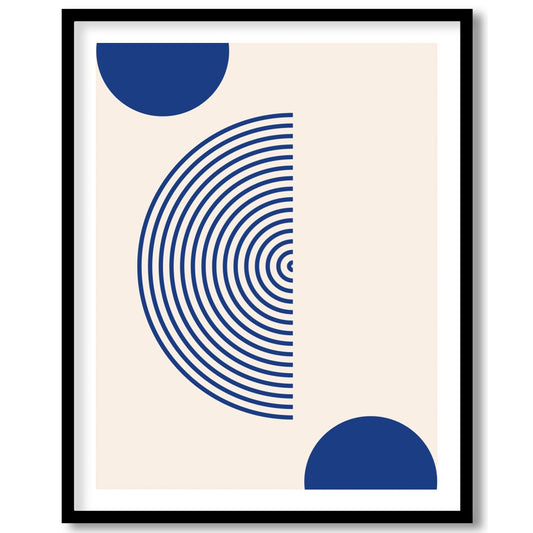 Elevate your space with this captivating minimalist art piece featuring bold geometric shapes in for studio
