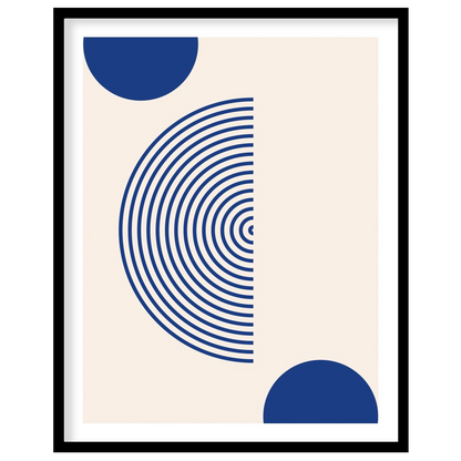 Elevate your space with this captivating minimalist art piece featuring bold geometric shapes in for studio