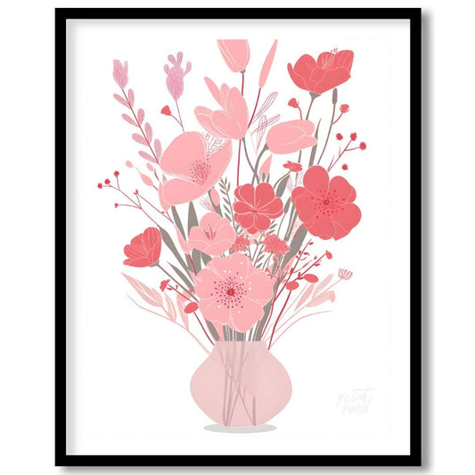 Blush Bloom Bouquet Painting at Blush Bloom Bouquet buy online at Paint Road featuring arrangement art and bloom.