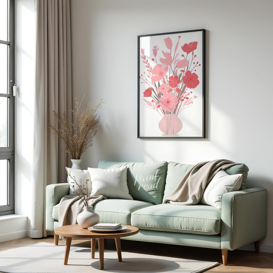 Blush Bloom Bouquet Painting at Blush Bloom Bouquet buy online at Paint Road featuring arrangement art and bloom.