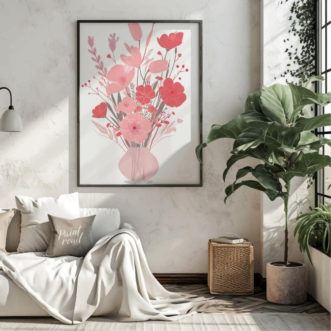 Blush Bloom Bouquet Painting at Blush Bloom Bouquet buy online at Paint Road featuring arrangement art and bloom.