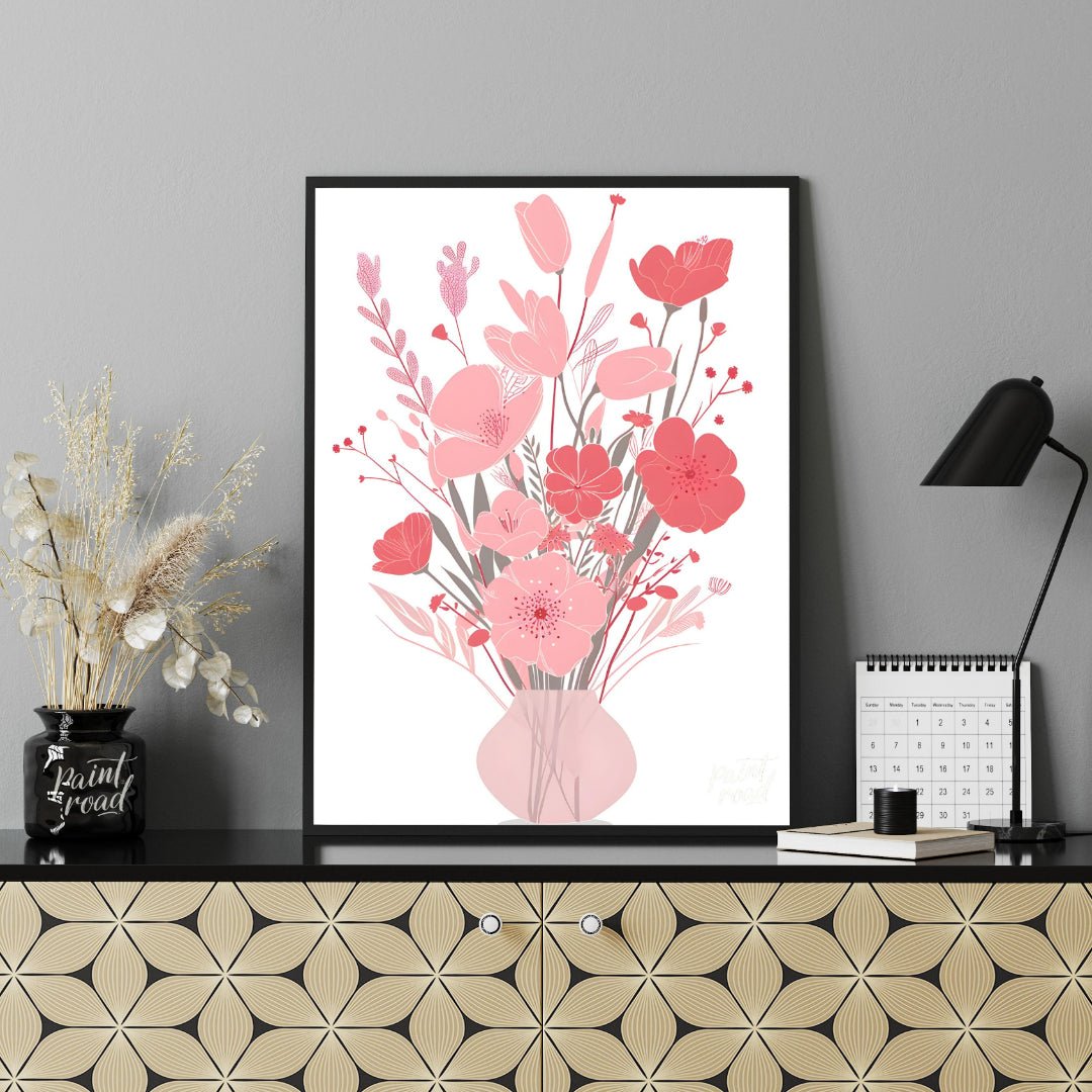 Blush Bloom Bouquet Painting at Blush Bloom Bouquet buy online at Paint Road featuring arrangement art and bloom.