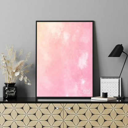 This abstract digital background features a soft blend of pink and cream tones, creating a dreamy a… for office