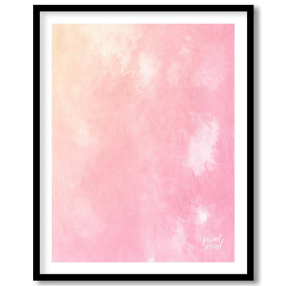 This abstract digital background features a soft blend of pink and cream tones, creating a dreamy a… for space