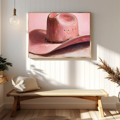Infuse your space with the rustic charm and gentle grace of 'Blush Cowboy Elegance.' This for Hallway