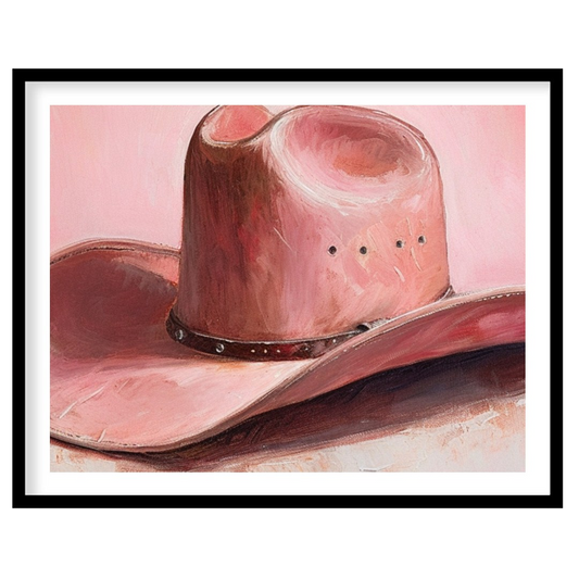 Infuse your space with the rustic charm and gentle grace of 'Blush Cowboy Elegance.' This for haven