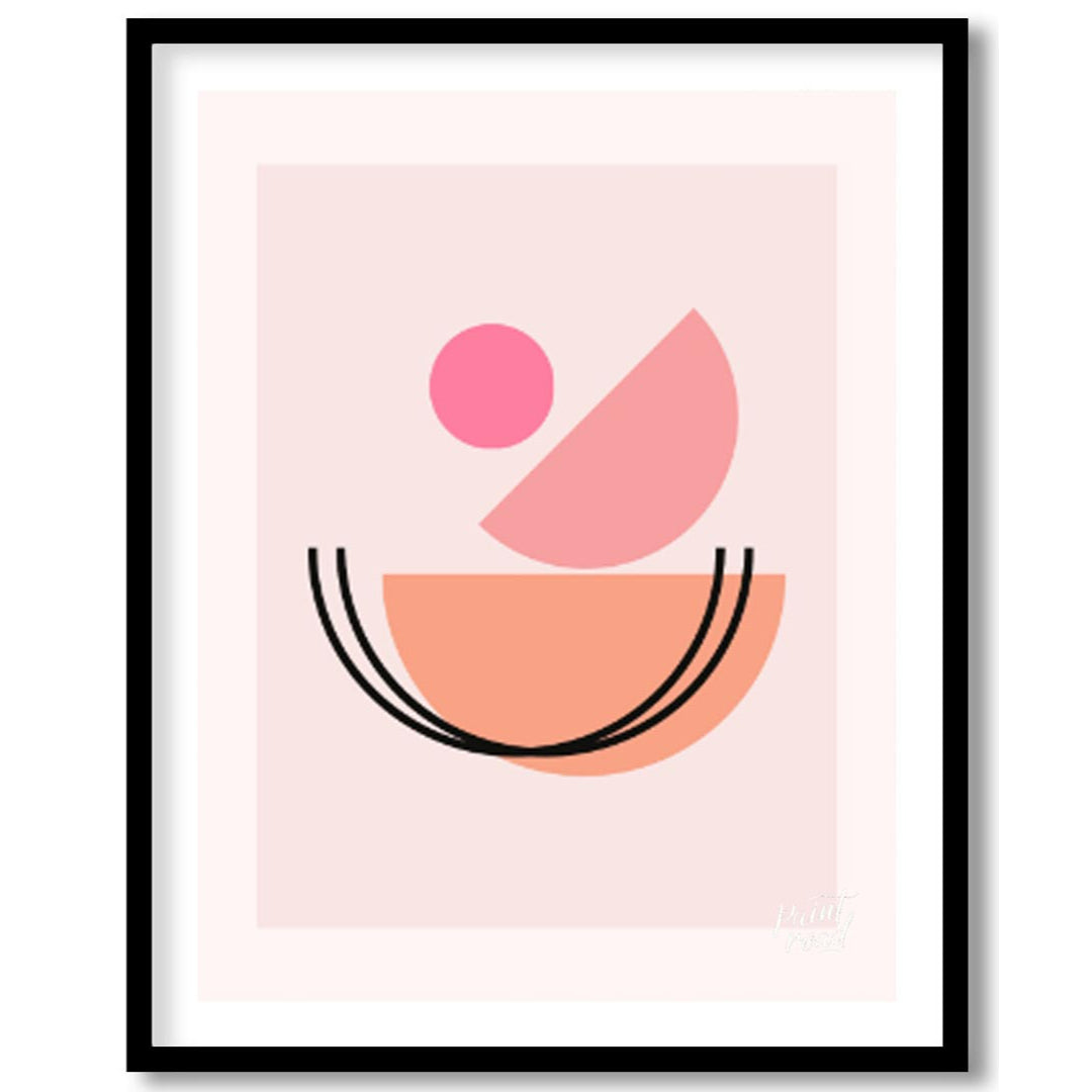 “Blush Orbit” is a sleek, contemporary geometric wall art piece designed to radiate calm and visual… for home