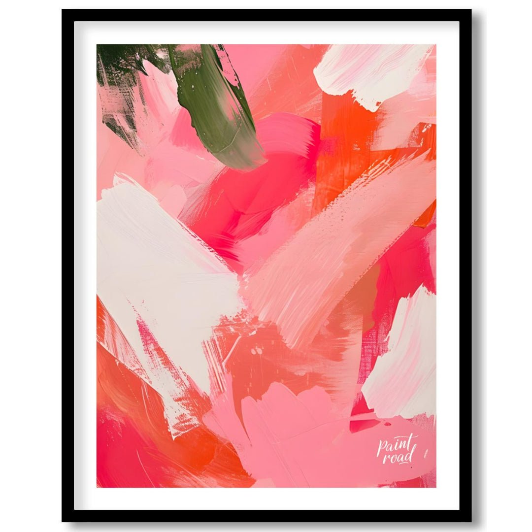Blush Rush is a bold, energetic abstract that explodes with passion, playfulness, and movement. Swe… for lovely house