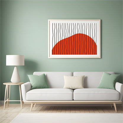 Explore the simplicity and elegance of modern minimalism with this striking artwork featuring a for Hall