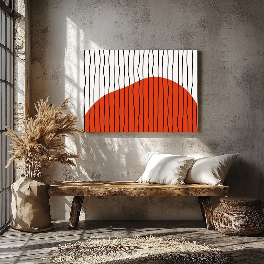 Explore the simplicity and elegance of modern minimalism with this striking artwork featuring a for Veranda