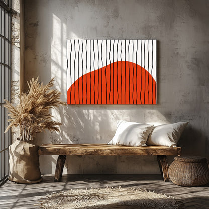 Explore the simplicity and elegance of modern minimalism with this striking artwork featuring a for Veranda