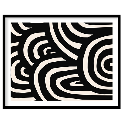 Introduce a striking visual element to your space with the Bold Monochrome Maze. This captivating for kitchen