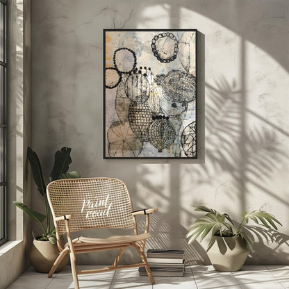 """Botanical Beads,"" inspired by the intricate style of Eva Isaksen, presents a captivating blend … for living room