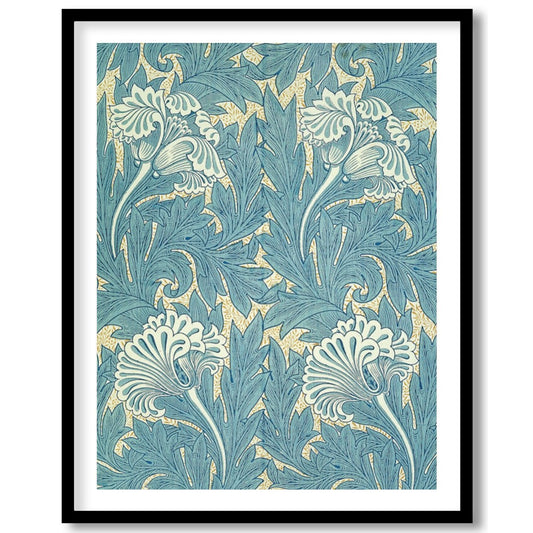 Elevate your space with the timeless elegance of Botanical Blue Flourish. This exquisite wall art for abode