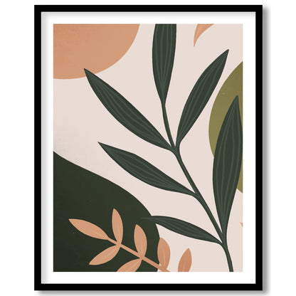Elevate your space with the graceful lines and muted tones of this botanical abstract artwork. The for sanctuary