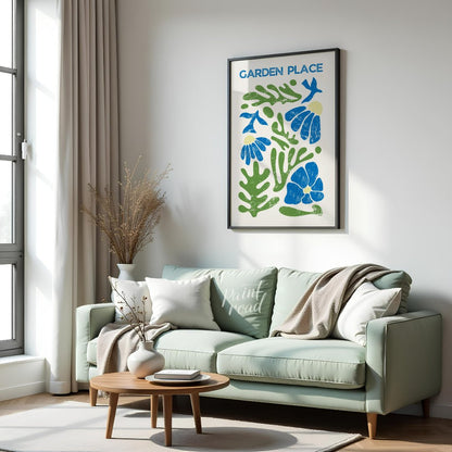 Botros Zaki’s Garden Painting available online at Paintroad showing abstract nature art print and artistic home