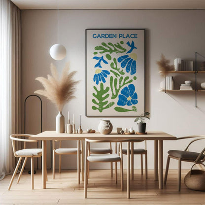 Botros Zaki’s Garden Painting available online at Paintroad showing abstract nature art print and artistic home
