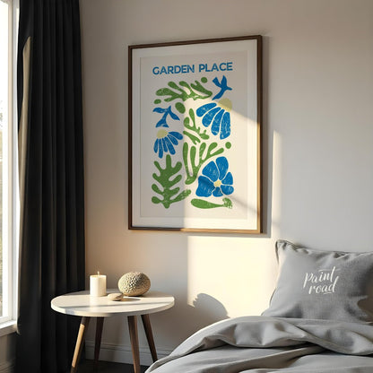 Botros Zaki’s Garden Painting available online at Paintroad showing abstract nature art print and artistic home