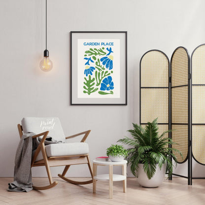 Botros Zaki’s Garden Painting available online at Paintroad showing abstract nature art print and artistic home
