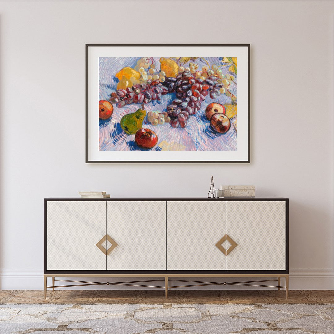 This exquisite still life captures the vibrant essence of a fresh harvest. With its rich depiction for Foyer