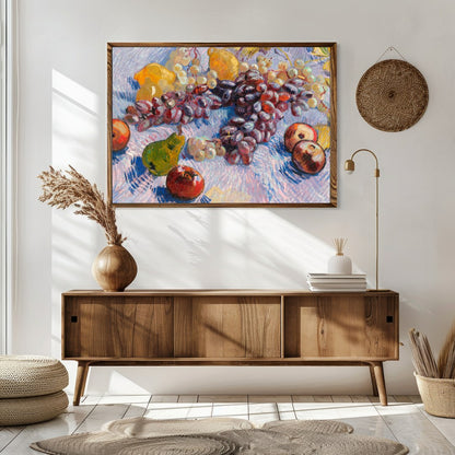 This exquisite still life captures the vibrant essence of a fresh harvest. With its rich depiction for Sitting Area
