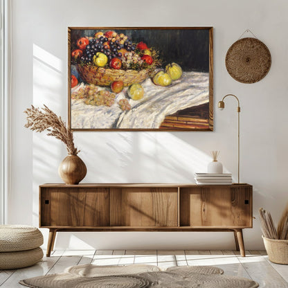 Experience the timeless charm of the 'Bountiful Harvest Still Life,' showcasing a vibrant array of for Sitting Area