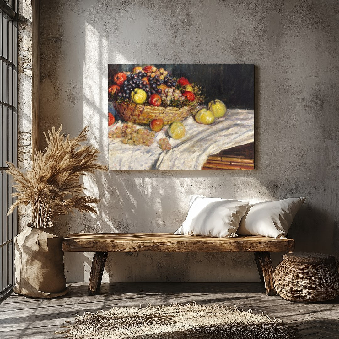 Experience the timeless charm of the 'Bountiful Harvest Still Life,' showcasing a vibrant array of for Veranda