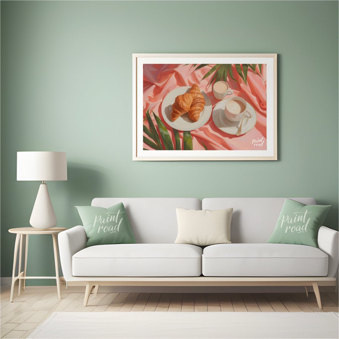 Breakfast in Bloom Painting available online at Paintroad showing Breakfast Brew and China