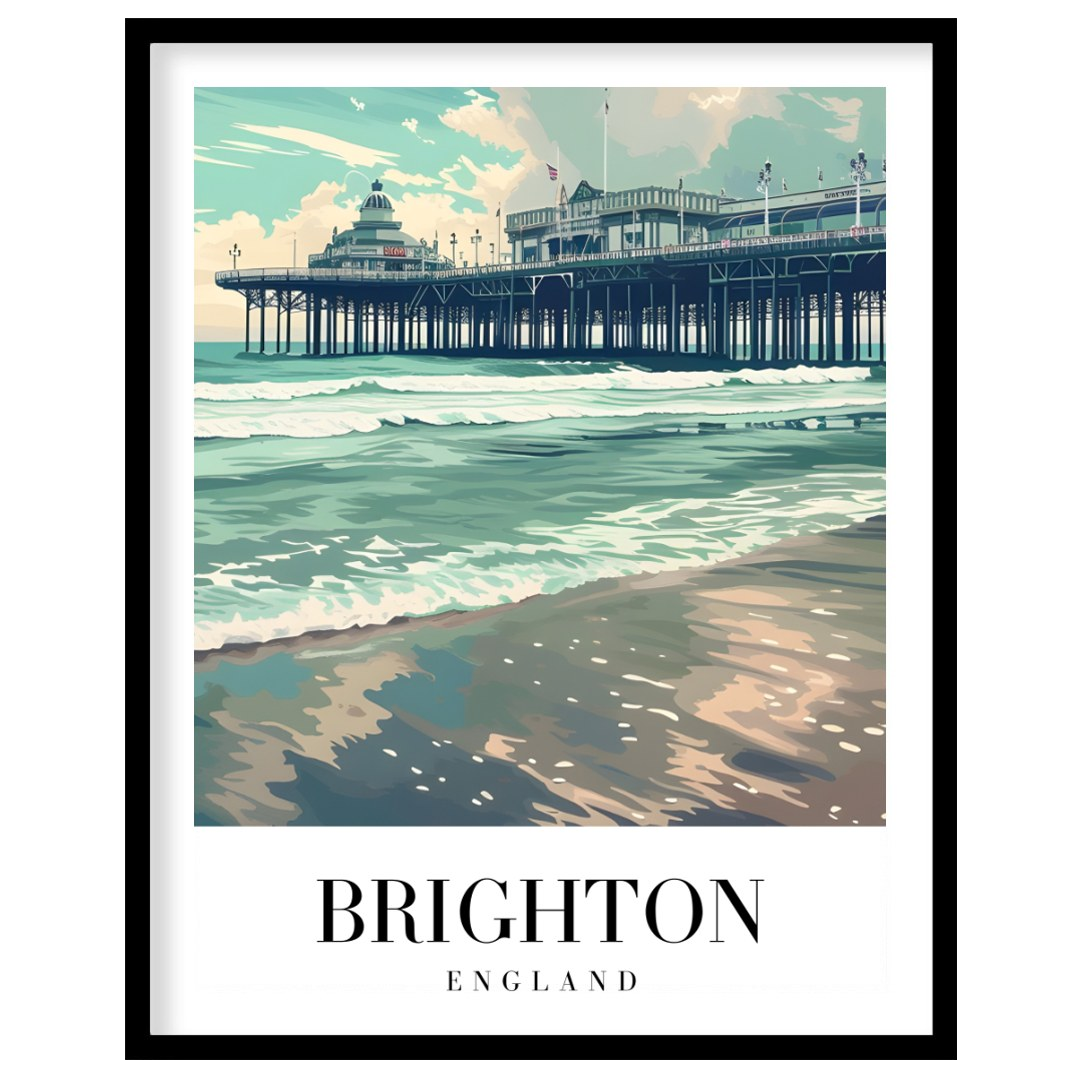 Experience the timeless charm of Brighton Pier captured in this stunning artwork. With vibrant hues for sanctuary