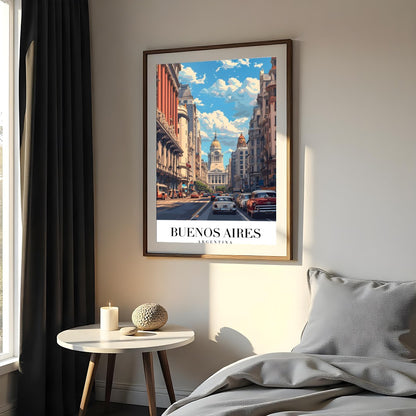 Capture the vibrant essence of Buenos Aires with this stunning art print, featuring the iconic for Bedroom