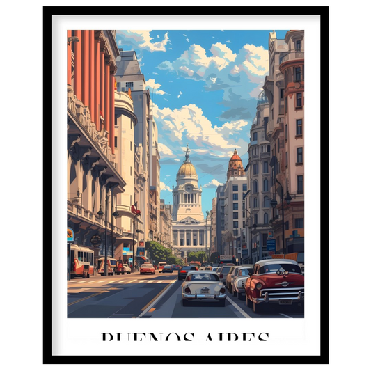 Capture the vibrant essence of Buenos Aires with this stunning art print, featuring the iconic for sanctuary