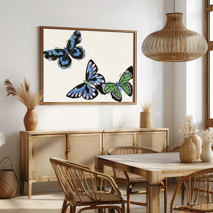 Delight in the whimsical elegance of this butterfly-themed artwork. With intricate detailing, this for Dining